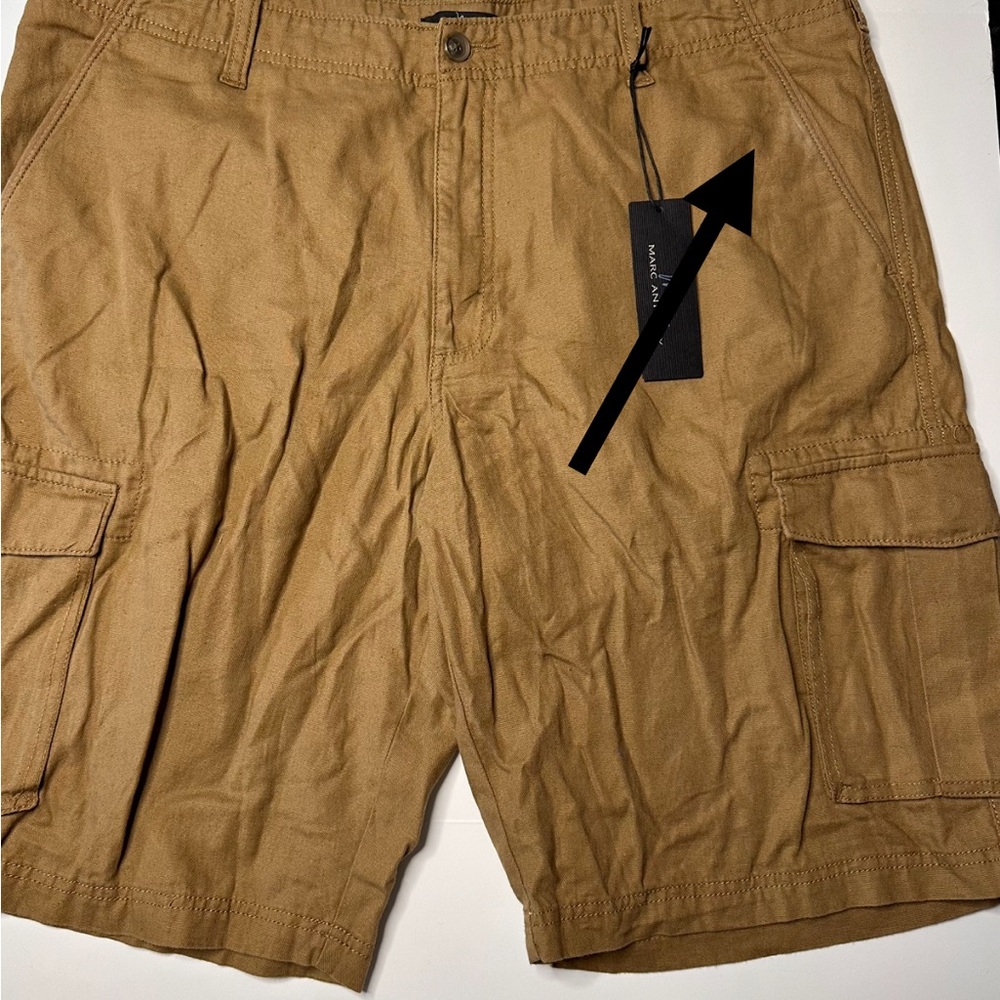 Marc Anthony Monk Brown Cargo Shorts Size 40